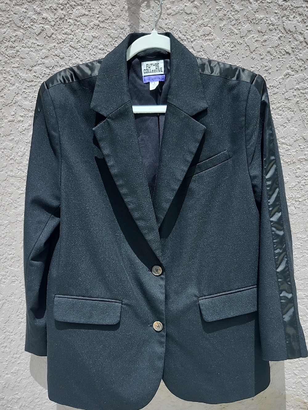 Future Collective blazer from a collaboration with Kahlana Barfield Brown. 